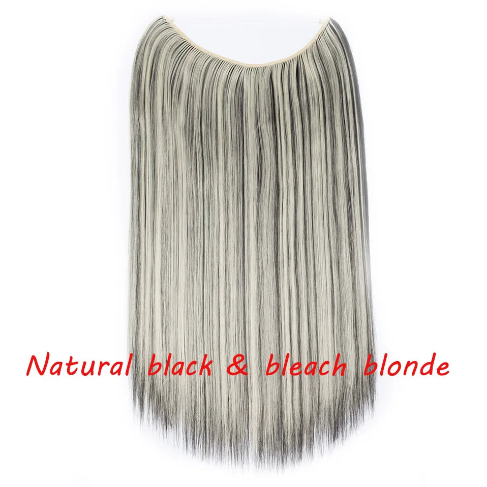 black bleach blonde synthetic hair