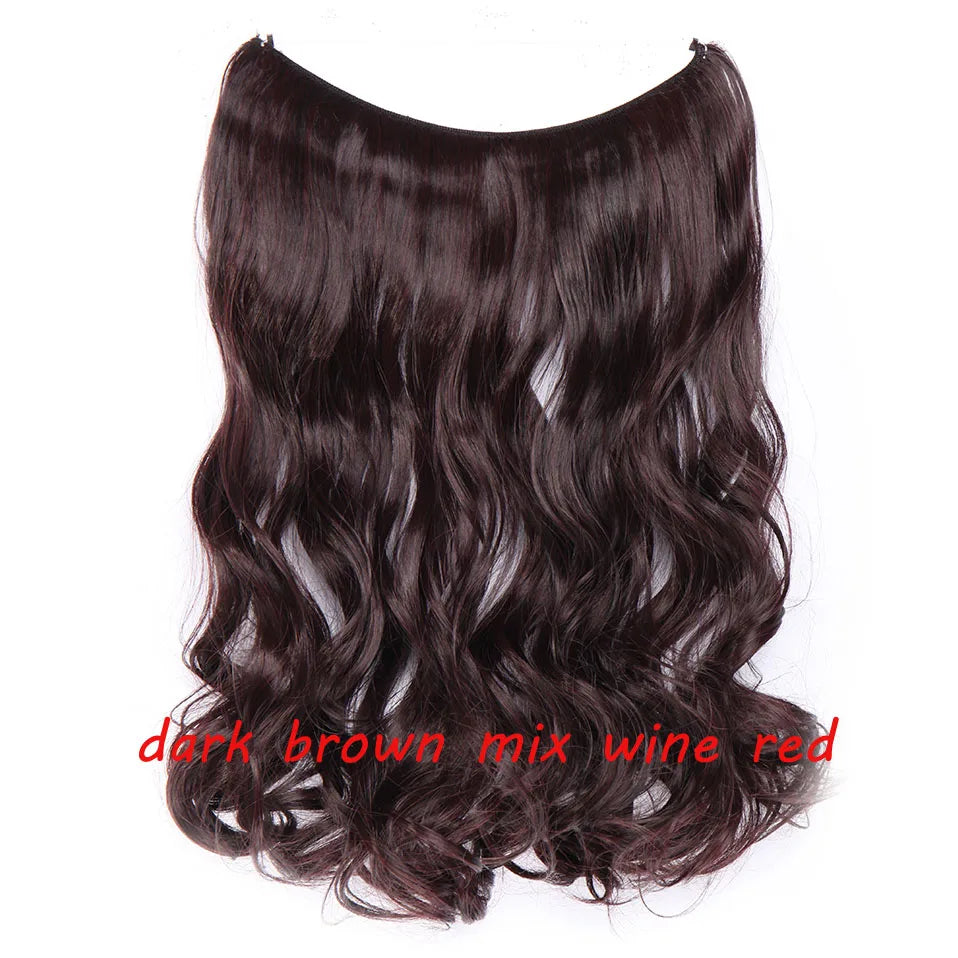 dark brown synthetic hair 