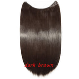 dark brown synthetic hair 