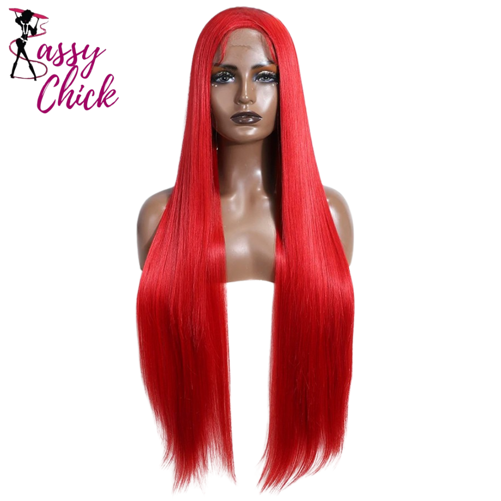 36 Inch Ombre Blonde Lace Wig Sassy Chick Logo