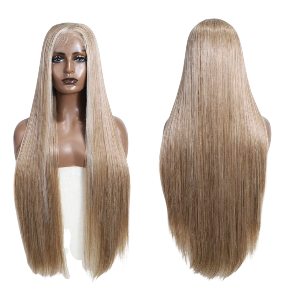 36 Inch Ombre Blonde Lace Wig blonde