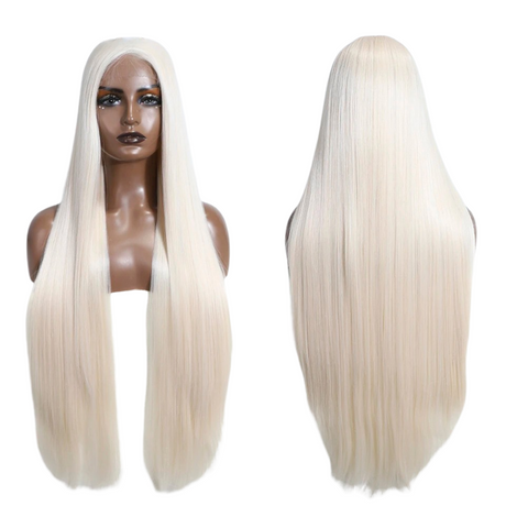 36 Inch Ombre Blonde Lace Wig white