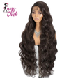 36"Long Body Wave Side Part Lace Synthetic Sassy Chick Logo