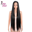 36 inch Long Straight Synthetic Lace Front Wigs For Women Sassy Chick Logo