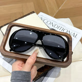 Black 3pcs European Versatile Summer Fashionable Sunglasses