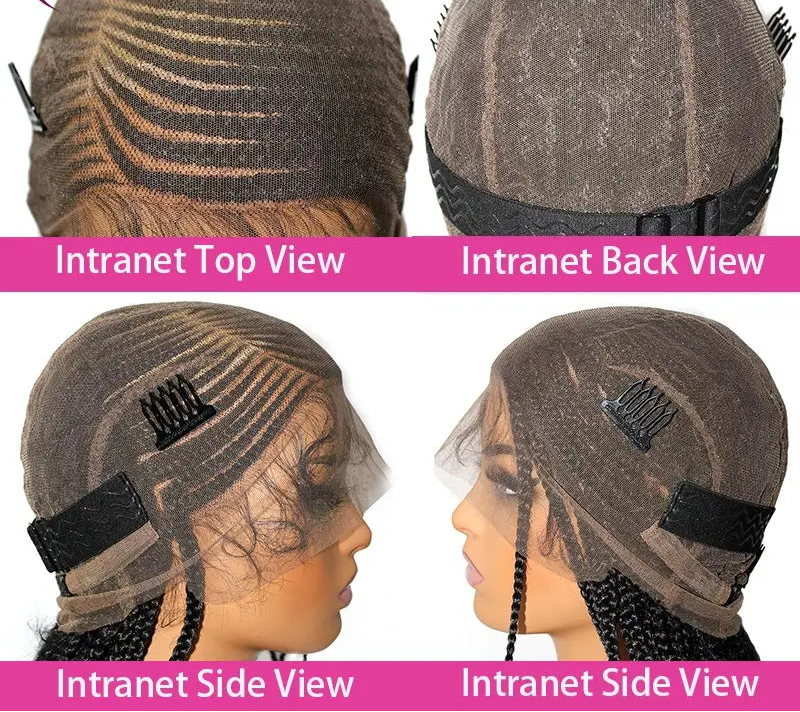 613 Blonde 36" Cornrow Box Braided Wig cap