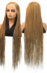 613 Blonde 36" Cornrow Box Braided Wig Brown
