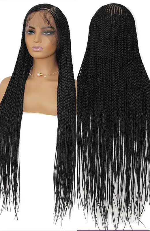 613 Blonde 36" Cornrow Box Braided Wig Black