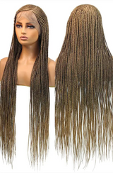 613 Blonde 36" Cornrow Box Braided Wig Ash Blonde