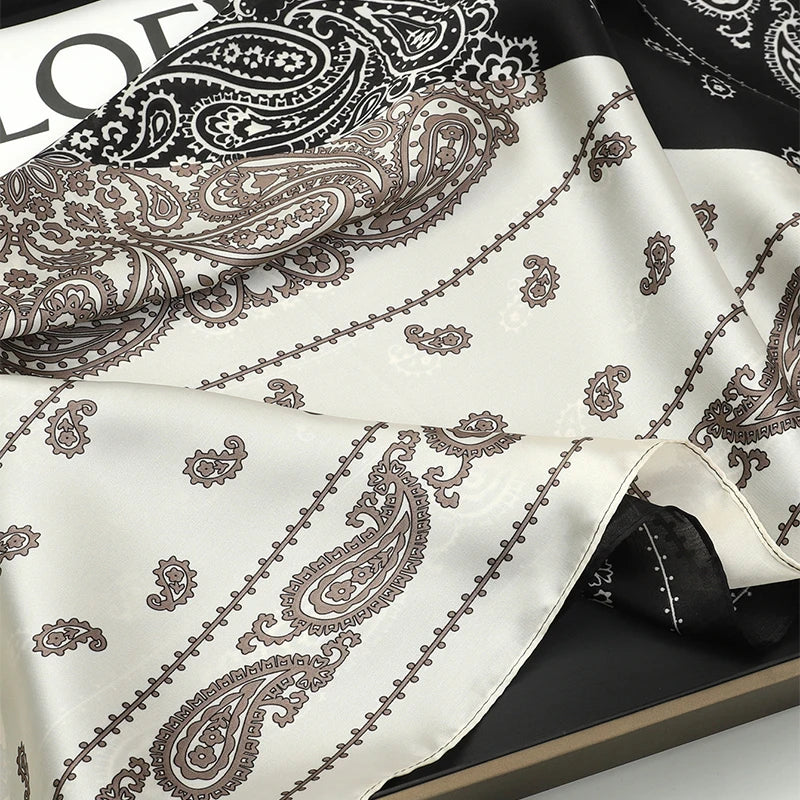 70x70cm Small Satin Square Print Scarf