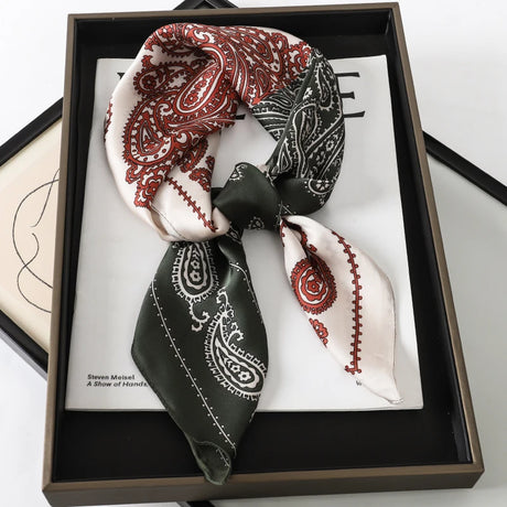 70x70cm Small Satin Square Print Scarf