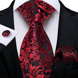8cm Luxury Floral Striped Solid Men's Tie