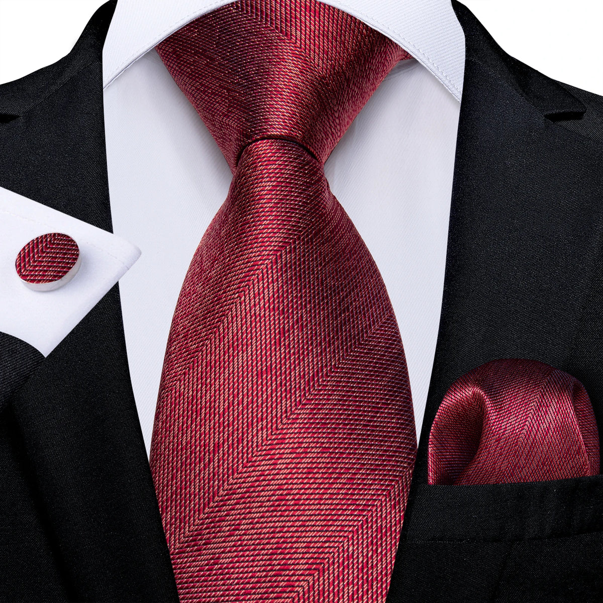 8cm Luxury Floral Striped Solid Men's Tie
