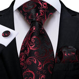 8cm Luxury Floral Striped Solid Men's Tie