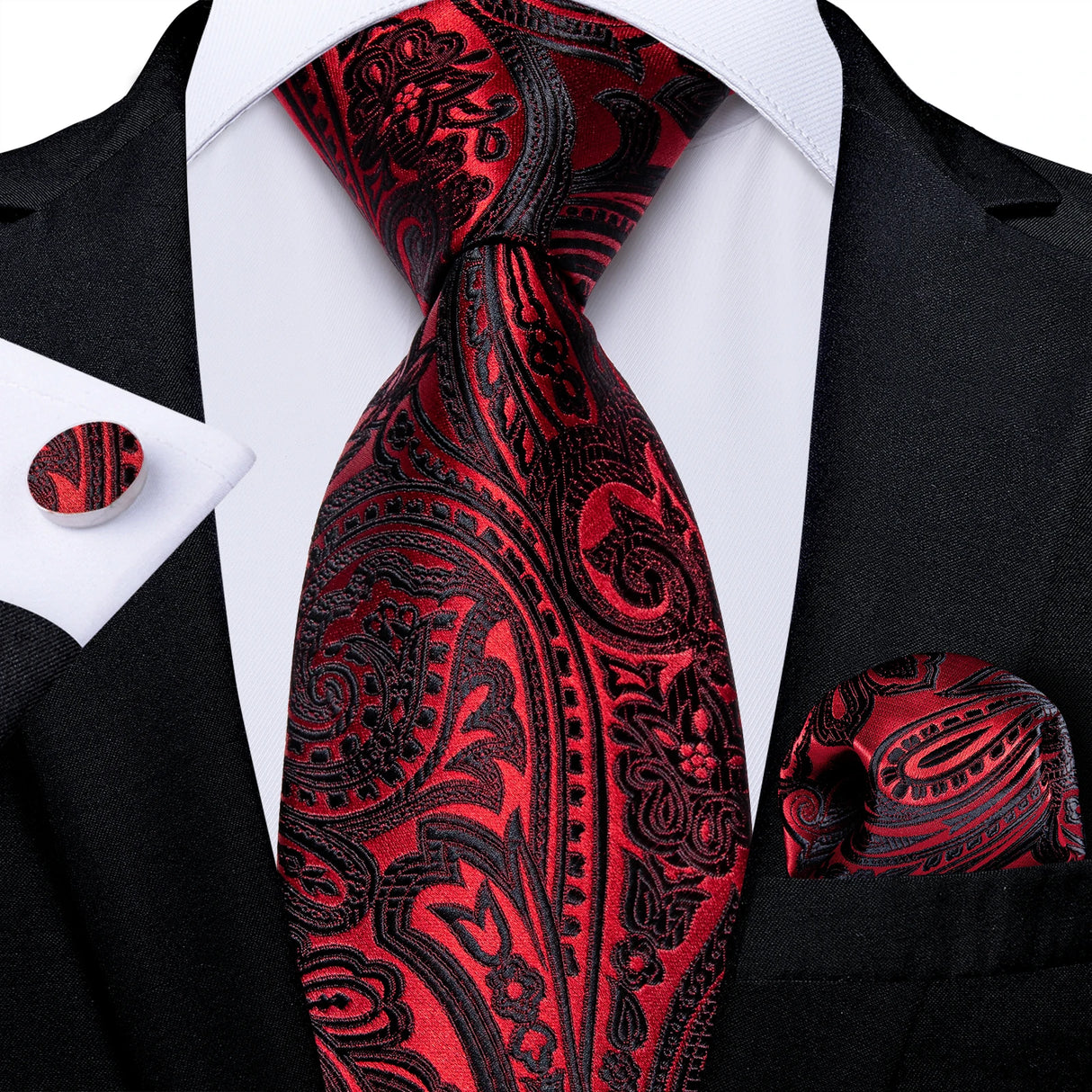 8cm Luxury Floral Striped Solid Men's Tie
