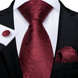 8cm Luxury Floral Striped Solid Men's Tie