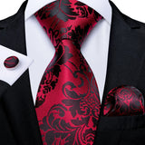 8cm Luxury Floral Striped Solid Men's Tie