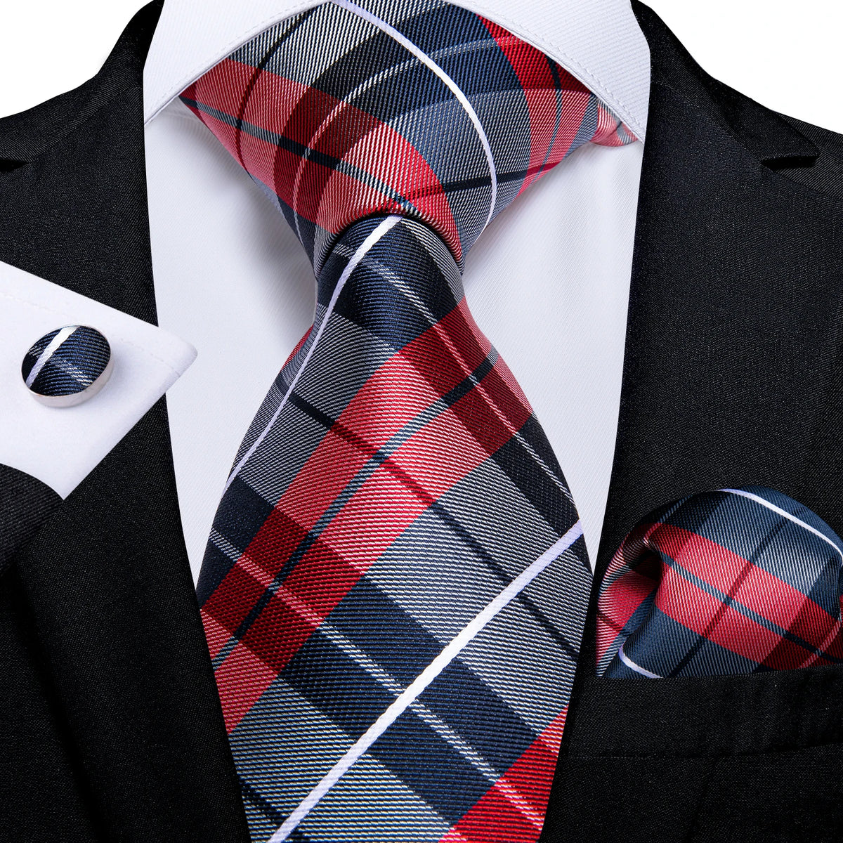 8cm Luxury Floral Striped Solid Men's Tie