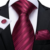 8cm Luxury Floral Striped Solid Men's Tie