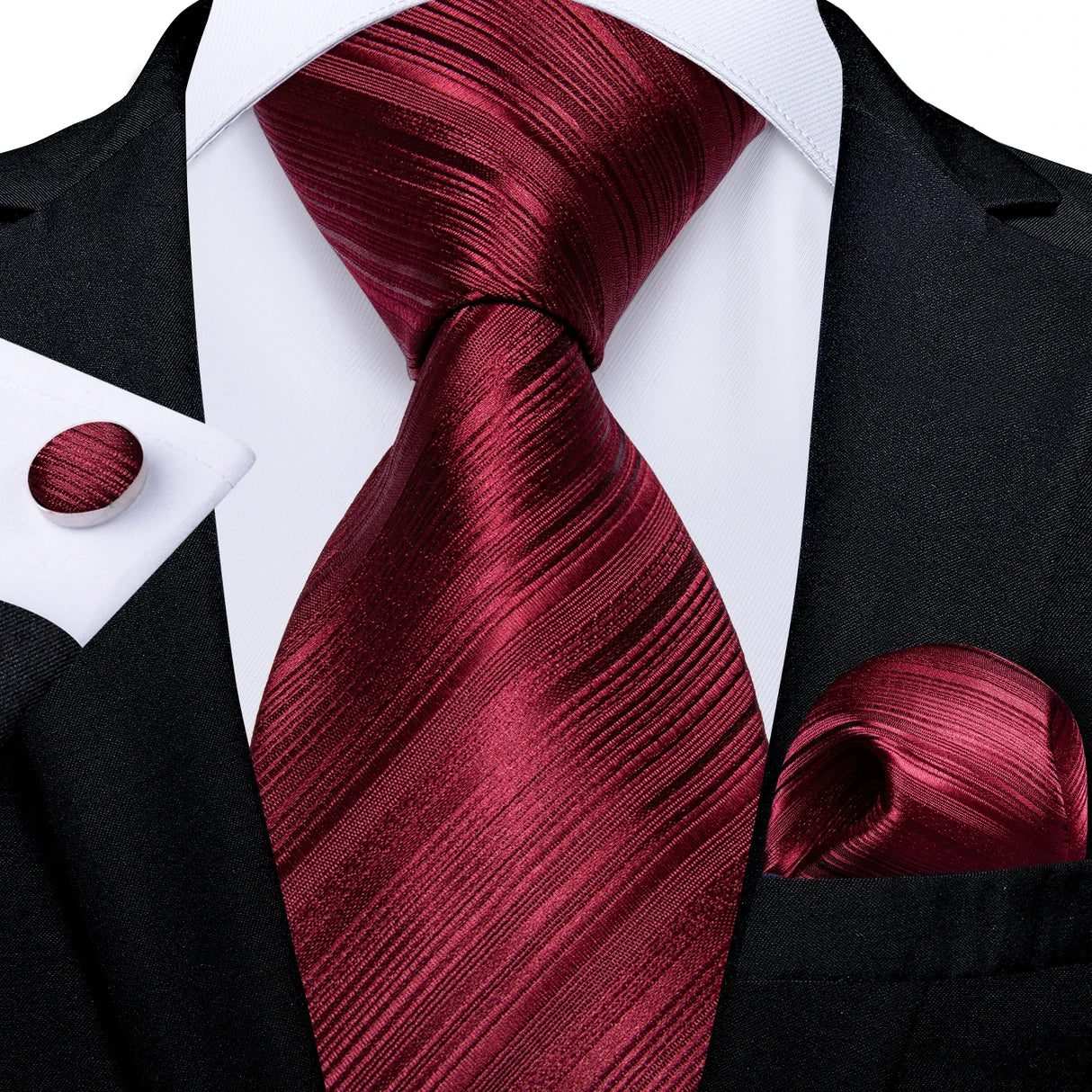 8cm Luxury Floral Striped Solid Men's Tie