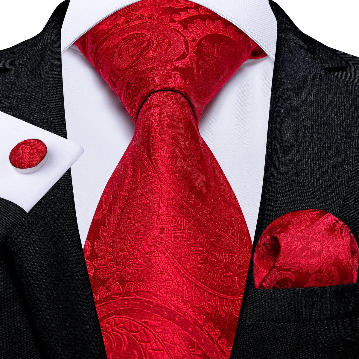 8cm Luxury Floral Striped Solid Men's Tie
