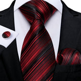 8cm Luxury Floral Striped Solid Men's Tie