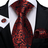 8cm Luxury Floral Striped Solid Men's Tie