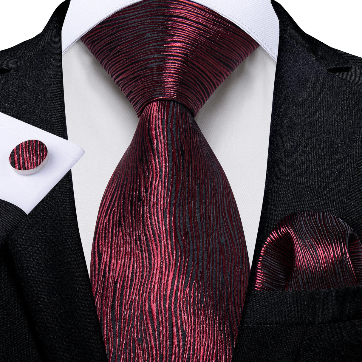 8cm Luxury Floral Striped Solid Men's Tie