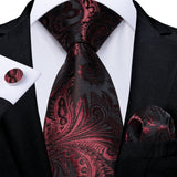 8cm Luxury Floral Striped Solid Men's Tie