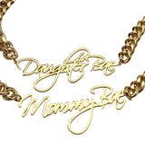 8mm Cuban Customized Cursive Nameplate Necklaces