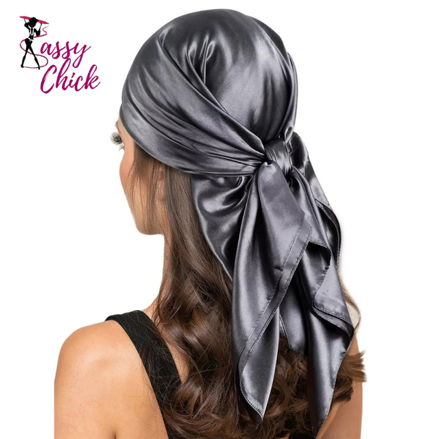 90*90cm Silk Scarf Scarf top Headwraps Sassy Chick Logo