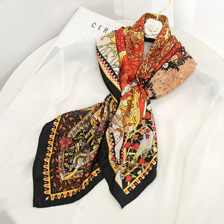 floral orange ladies headband