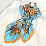 floral blue ladies headband