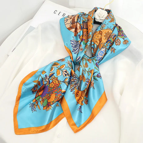 floral blue ladies headband