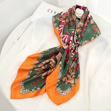 orange green ladies headband