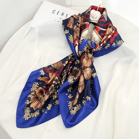 blue floral design ladies headband