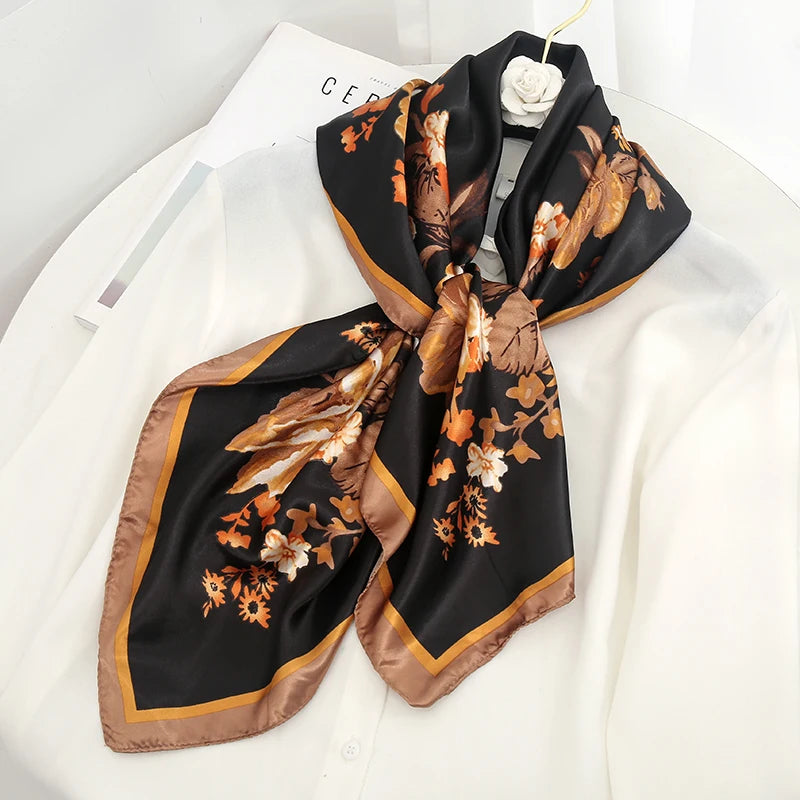black brown floral design ladies headband