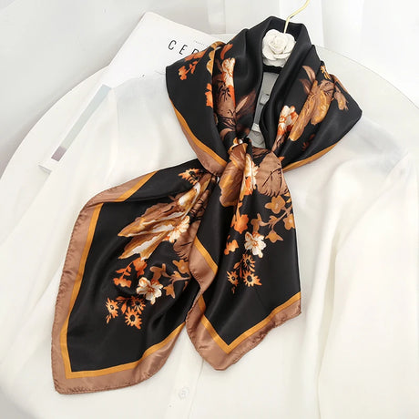 black brown floral design ladies headband