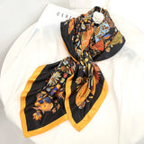 gold black floral design ladies headband