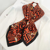 black orange geometric ladies headband
