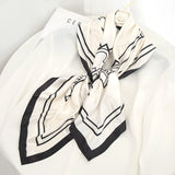 white black line design ladies headband