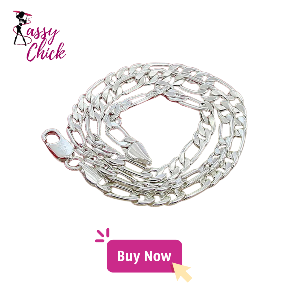 925 Sterling Silver Cuban Chain Necklace