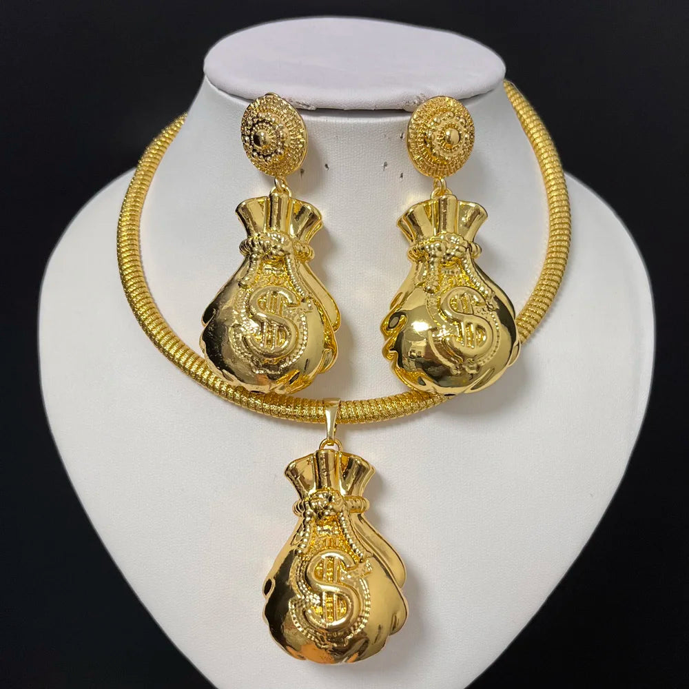 African Irregular Design Jewelry Set