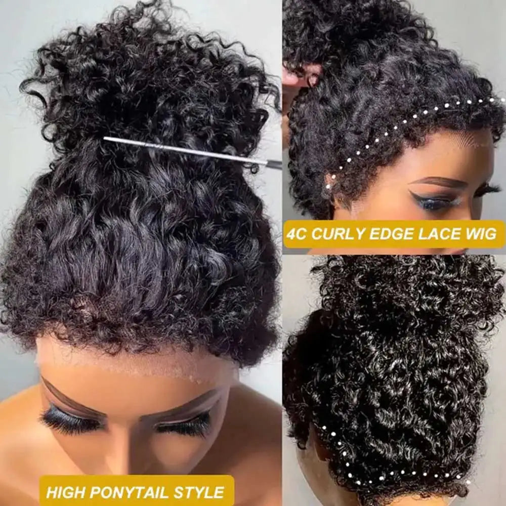 Kinky Edges 360 Full HD Lace Human Hair Wigs