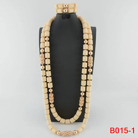 white african bead jewelry set 
