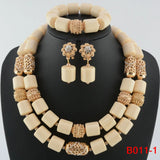 white african bead jewelry set