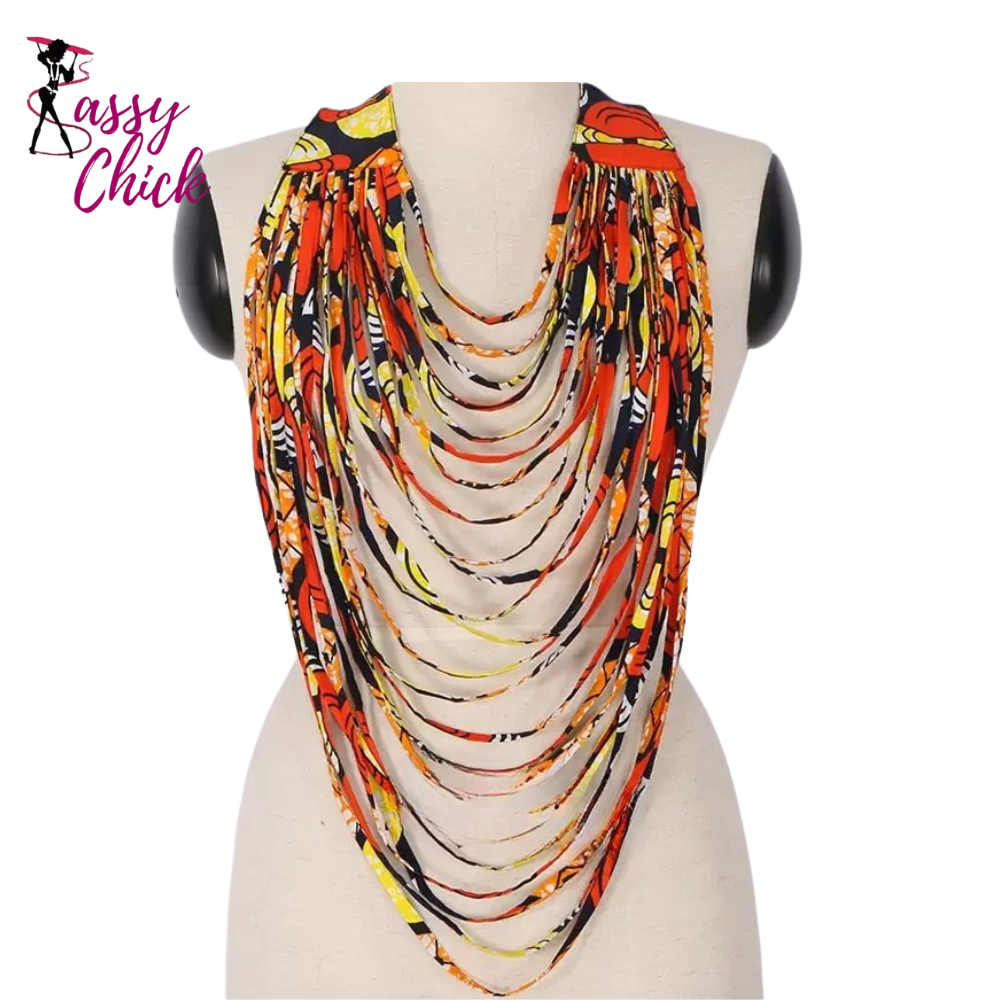 African Bohemia Style Rope Chain Statement Necklace Sassy Chick Logo