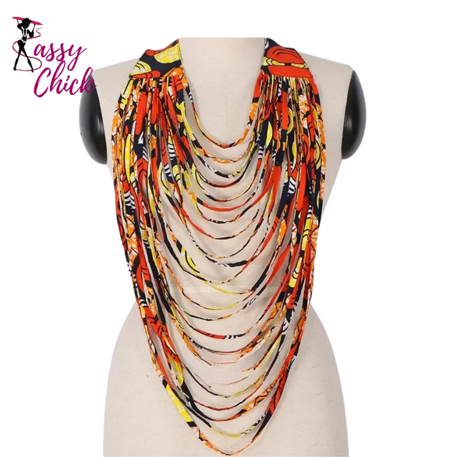 African Bohemia Style Rope Chain Statement Necklace Sassy Chick Logo