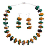 African Buttons Necklaces and Earrings Handmade Jewelry
