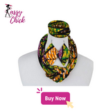 African Fabric Necklace Set